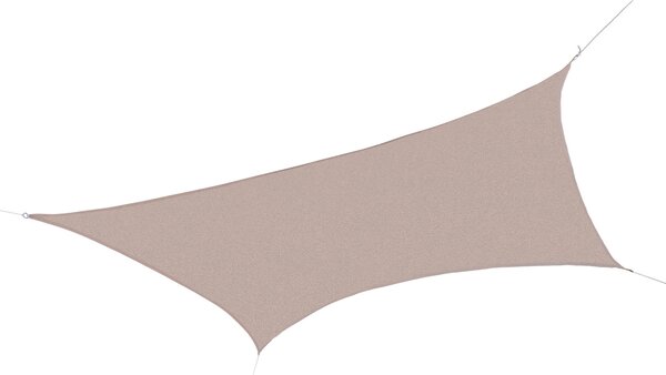 VivaGarden Vela Ombreggiante Rettangolare 6x4 mt in Polietilene colore Crema