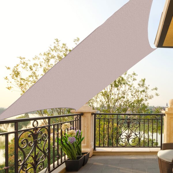VivaGarden Vela Ombreggiante Rettangolare 6x4 mt in Polietilene colore Crema