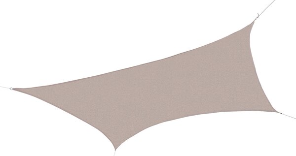 VivaGarden Vela Ombreggiante Rettangolare 6x4 mt in Polietilene colore Crema