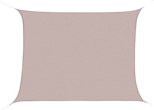 VivaGarden Vela Ombreggiante Rettangolare 6x4 mt in Polietilene colore Crema