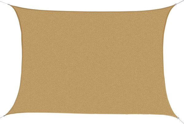 VivaGarden Vela Ombreggiante Rettangolare 6x4 mt in Polietilene colore Sabbia