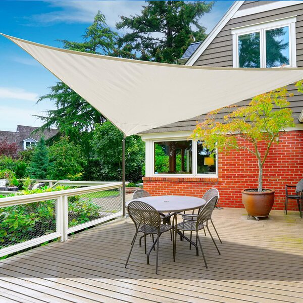 VivaGarden Vela Ombreggiante Triangolare 6x6x6 mt colore Crema