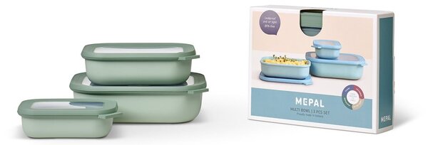 Scatole per alimenti in set da 3 Nordic sage - Mepal