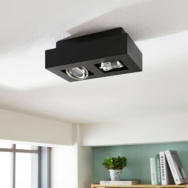 Arcchio faretto Vince, 25 cm, nero, metallo, GU10 VINCE Arcchio, dimmerabile, Nero, Corridoio, Alluminio, Moderno, Faretto