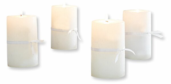 Set di 4 candele Braga blu grigio