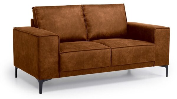 Divano marrone cognac con rivestimento in finta pelle 164 cm Copenhagen – Scandic