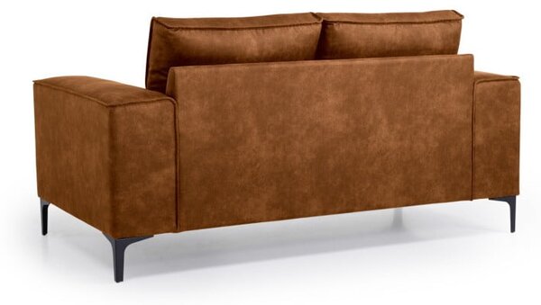 Divano marrone cognac con rivestimento in finta pelle 164 cm Copenhagen – Scandic