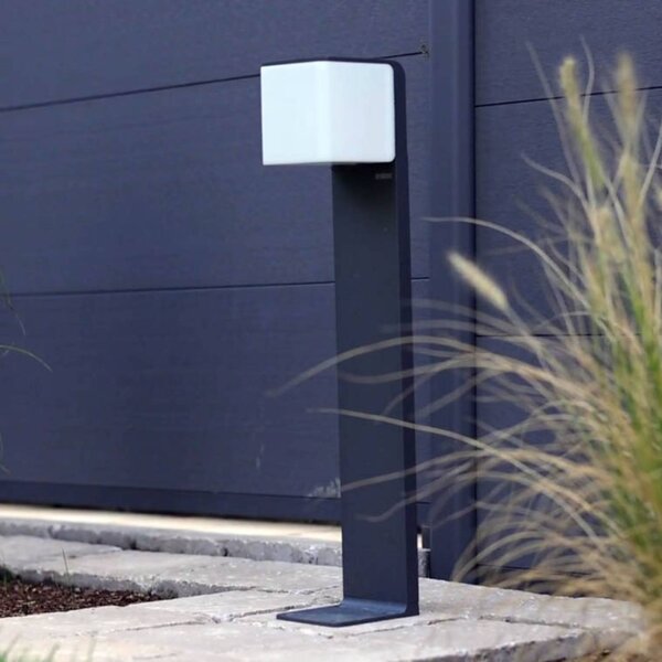 STEINEL GL 80 C Lampione a LED, Bluetooth smart, antracite C, dimmerabile, Alluminio / Grigio / Zincato, Alluminio, Moderno