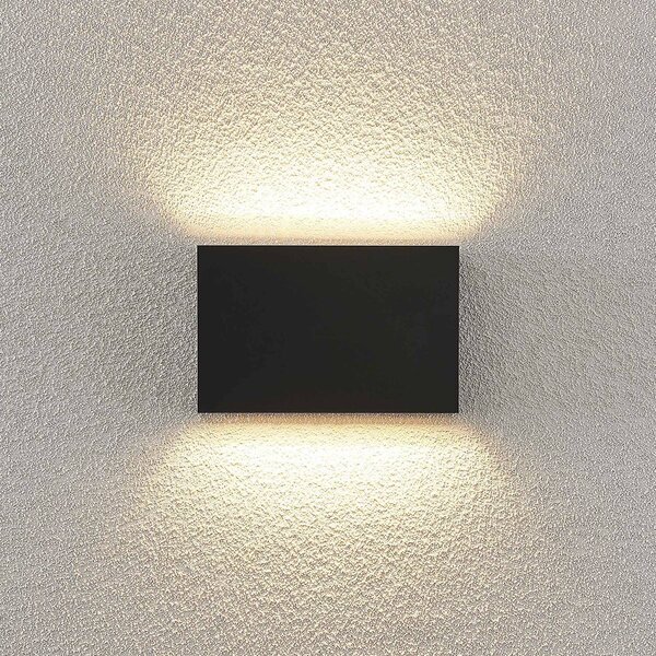 Applique da esterni a LED Jarte Lindby, Nero, Plastica, Moderno, Applique LED da esterni