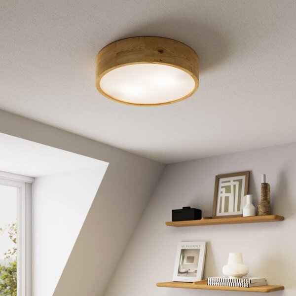 Plafoniera soffitto Kerio Envostar, dimmerabile, Soggiorno / Sala da pranzo, Legno, Moderno, Plafoniera