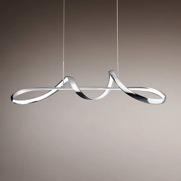 Reality Leuchten Lampada a sospensione Perugia, dimmerabile, Cromo / Argento, Soggiorno / Sala da pranzo, Metallo, Moderno, Lampada a sospensione