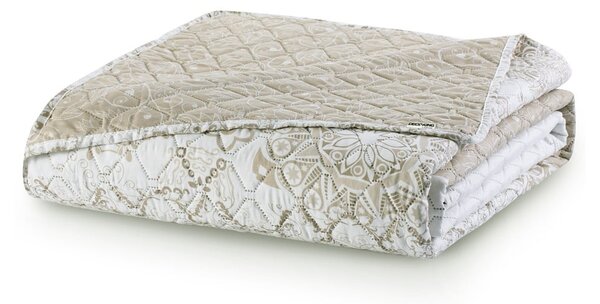 Copriletto in microfibra double-face marrone chiaro Malaga, 220 x 240 cm Alhambra - DecoKing