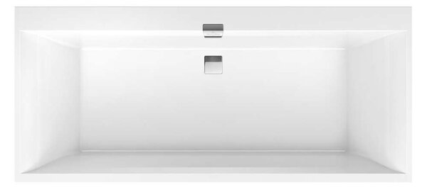 Villeroy & Boch Squaro Edge 12 - Vasca da bagno 1800x800x450 mm, Quaryl, bianco UBQ180SQE2DV-01