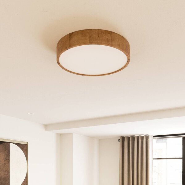 Plafoniera soffitto Kerio Envostar, dimmerabile, Soggiorno / Sala da pranzo, Legno, Moderno, Plafoniera