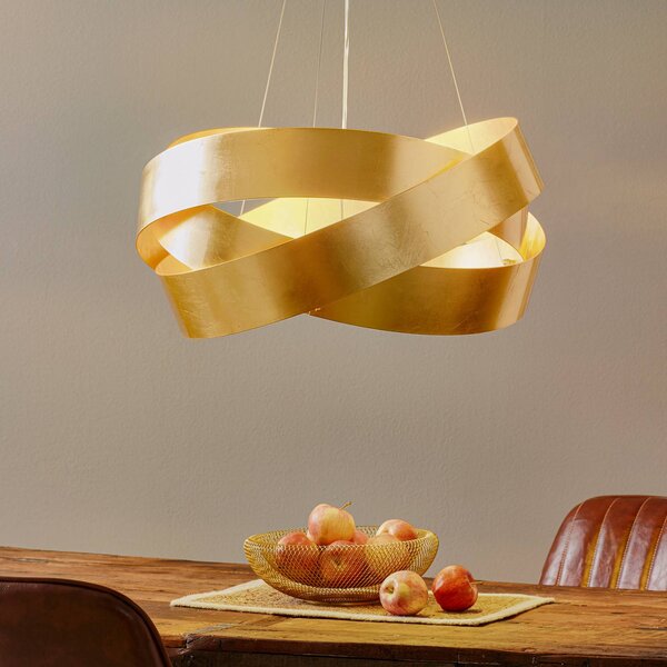 Marchetti Lampada a sospensione PURA, dimmerabile, Ottone / Oro, Soggiorno / Sala da pranzo, Metallo, Design, Lampada a sospensione
