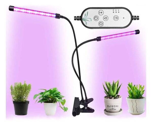 Lampada da tavolo LED dimmerabile con clip per la coltivazione delle piante LED/8W/5V