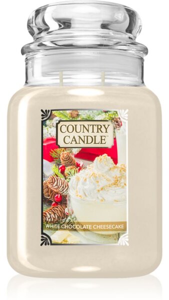 Country Candle White Chocolate Cheesecake candela profumata 737 g