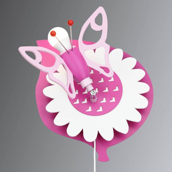 Elobra Applique Farfalla da bambini, 1 luce