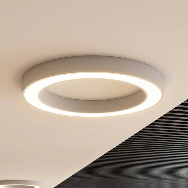 Plafoniera a LED Sharelyn Arcchio, dimmerabile, Bianco / Opale, Cucina, Alluminio, Moderno, Plafoniera LED