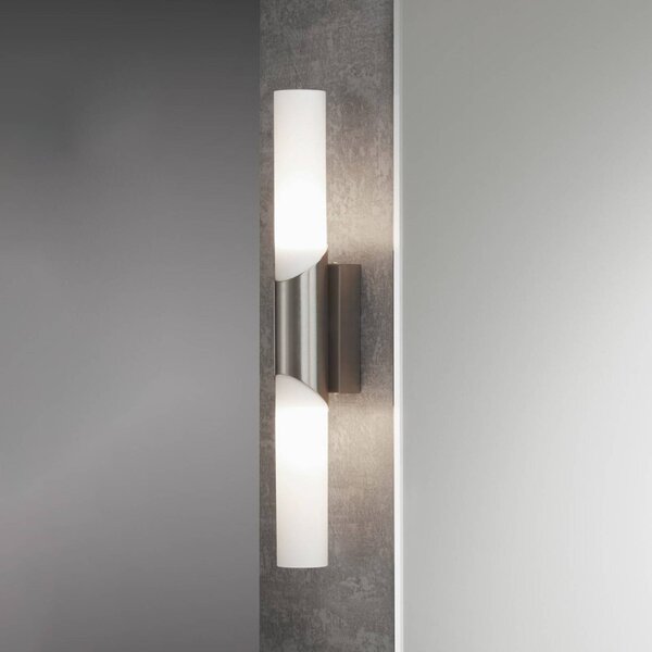 Briloner Applique da parete Splash, Alluminio / Grigio / Zincato, Soggiorno / Sala da pranzo, Metallo, Moderno, Applique