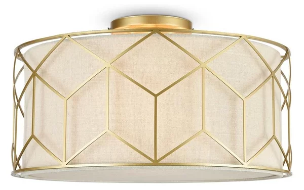 Maytoni H223-PL-03-G - Plafoniera MESSINA 3xE27/60W/230V