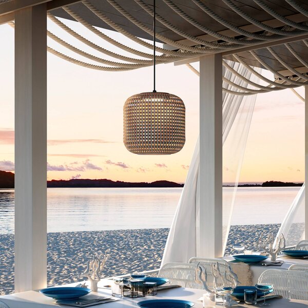 Bover Nans S/31 Lampada a sospensione da esterno LED, marrone S, dimmerabile, Marrone / Ruggine, Plastica, Design