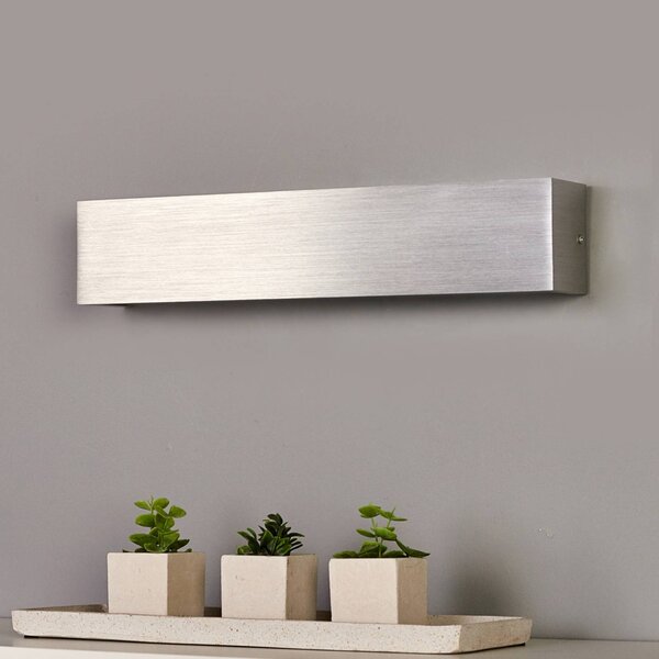 Applique da parete a LED Ranik Lindby, Alluminio / Grigio / Zincato, Corridoio, Alluminio, Moderno, Applique a LED