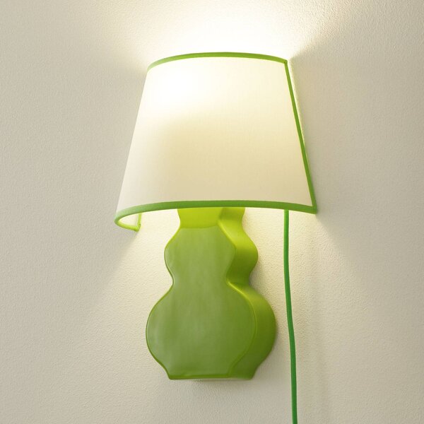 Eurokeramic Applique da parete A187 VRD, Verde, Soggiorno / Sala da pranzo, Ceramica, Moderno, Applique