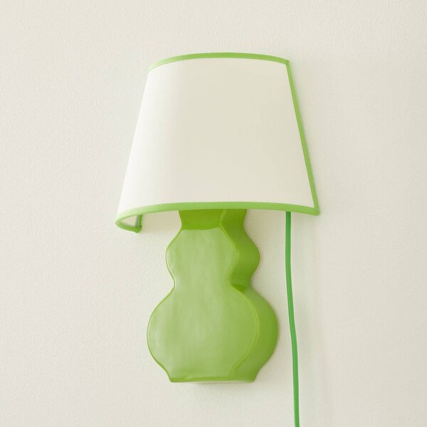 Eurokeramic Applique da parete A187 VRD, Verde, Soggiorno / Sala da pranzo, Ceramica, Moderno, Applique