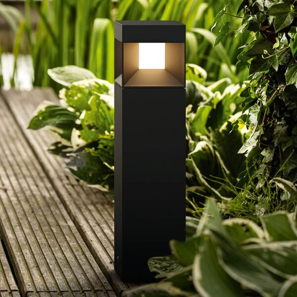 Philips Raffinata lampada LED da appoggio Parterre, Nero, Alluminio, Moderno, Lampada LED da esterni