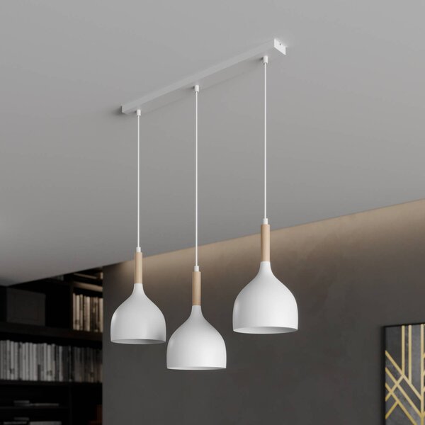 Lampada a sospensione Noak Luminex, dimmerabile, Bianco / Opale, Soggiorno / Sala da pranzo, Metallo, Moderno, Lampada a sospensione