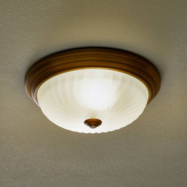 Steinhauer Plafoniera soffitto CALLA, dimmerabile, Bronzo / Ottone antico, Soggiorno / Sala da pranzo, Metallo, Antico, Plafoniera