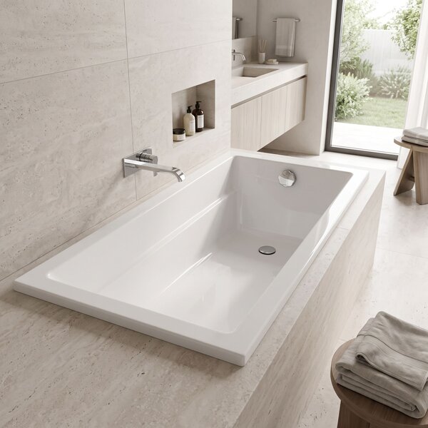 Vasca da bagno acrilica da incasso Rea Catania 160