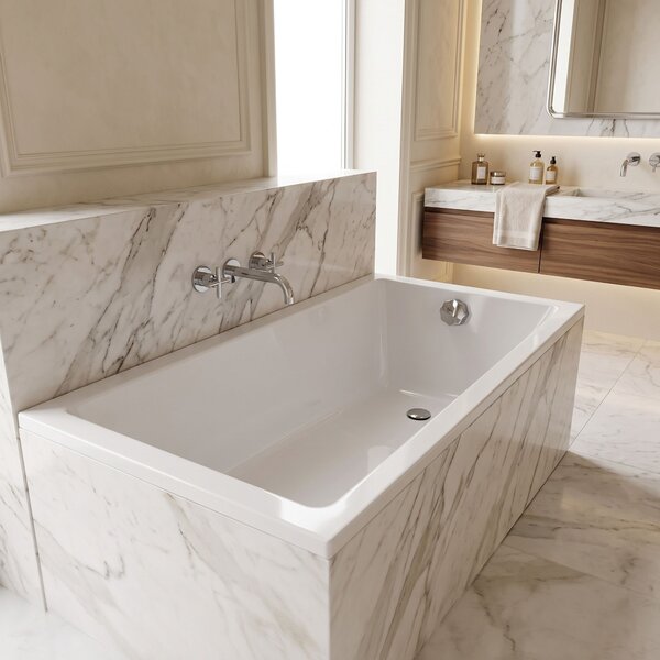 Vasca da bagno acrilica da incasso Rea Catania 160