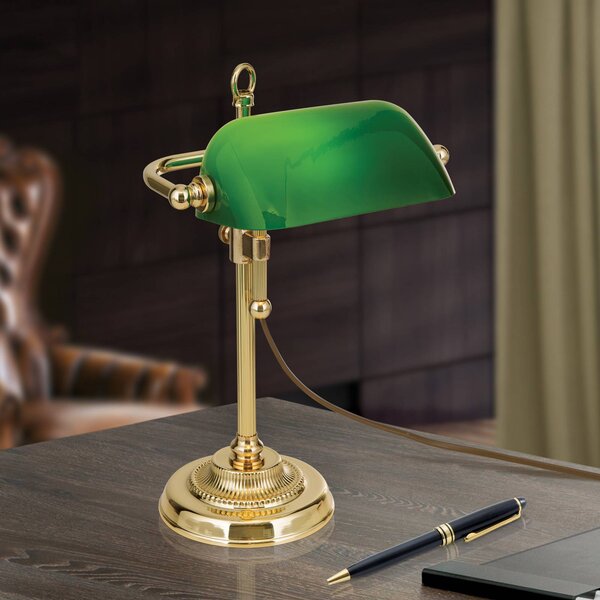 ORION Lampada da scrivania Harvard, Ottone / Oro, Studio / Ufficio, Ottone, Vintage, Lampada da tavolo