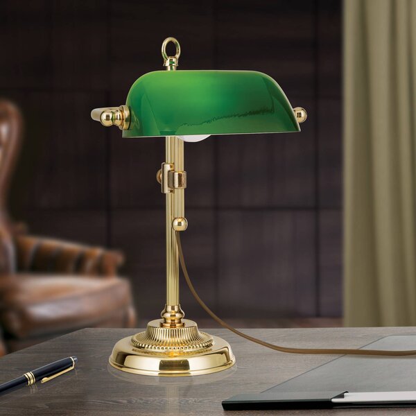 ORION Lampada da scrivania Harvard, Ottone / Oro, Studio / Ufficio, Ottone, Vintage, Lampada da tavolo