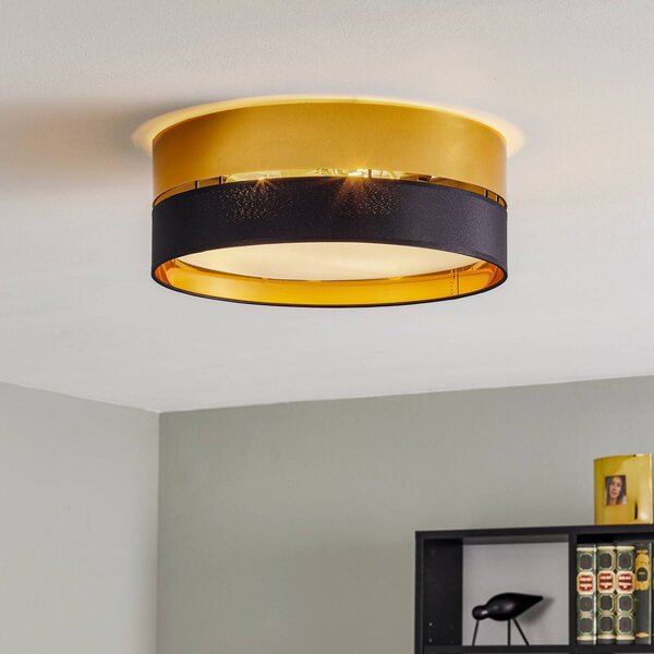 Plafoniera soffitto Hilton TK Lighting, dimmerabile, Nero, Soggiorno / Sala da pranzo, Metallo, Moderno, Plafoniera