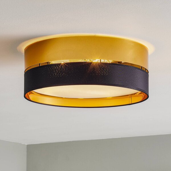 Plafoniera soffitto Hilton TK Lighting, dimmerabile, Nero, Soggiorno / Sala da pranzo, Metallo, Moderno, Plafoniera