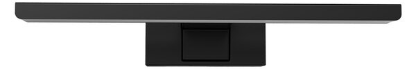 Lampada LED da Specchio 30cm Nera 6W IP54 Tripla Installazione Colore Bianco Caldo 3.000K