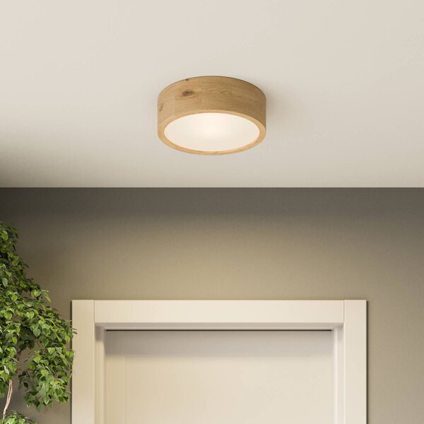 Plafoniera soffitto Kerio Envostar, dimmerabile, Soggiorno / Sala da pranzo, Legno, Moderno, Plafoniera