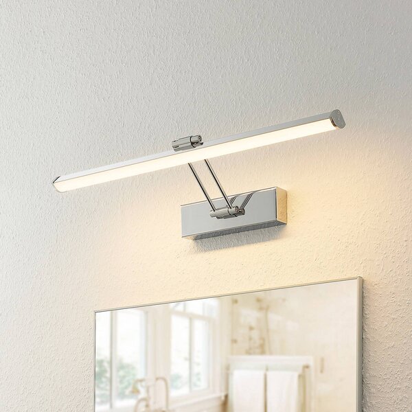 Applique da parete Sanya Lindby, Cromo / Argento, Bagno, Metallo, Moderno, Applique