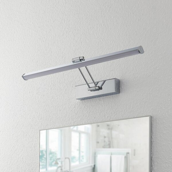 Applique da parete Sanya Lindby, Cromo / Argento, Bagno, Metallo, Moderno, Applique