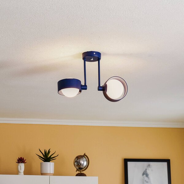 Plafoniera soffitto Mado Argon, dimmerabile, Blu, Soggiorno / Sala da pranzo, Metallo, Moderno, Plafoniera