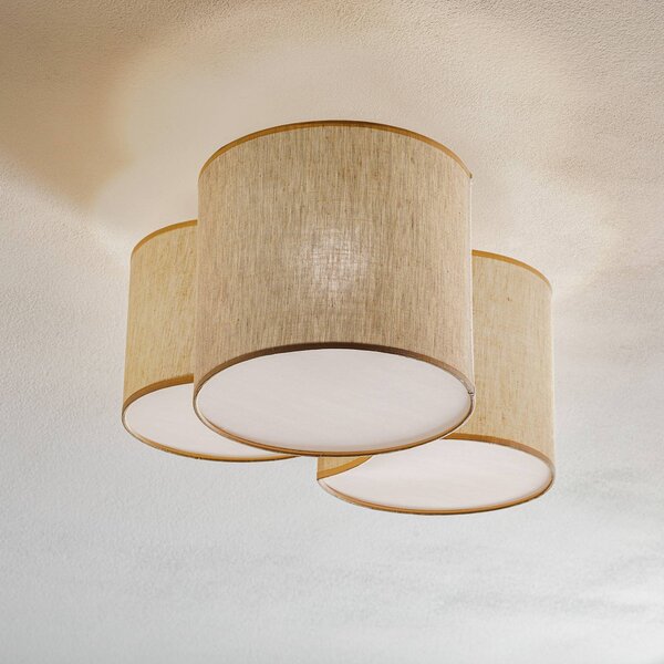 Plafoniera soffitto Mona Nature TK Lighting, dimmerabile, Soggiorno / Sala da pranzo, Tessuto / Stoffa / Seta, Moderno, Plafoniera