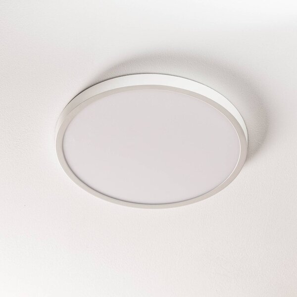 ORION Plafoniera a LED Lero, dimmerabile, Bianco / Opale, Soggiorno / Sala da pranzo, Alluminio, Moderno, Plafoniera LED