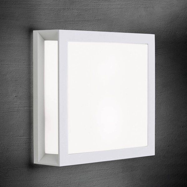 ORION Applique da esterni Henry, Bianco / Opale, Alluminio, Moderno, Applique da esterni