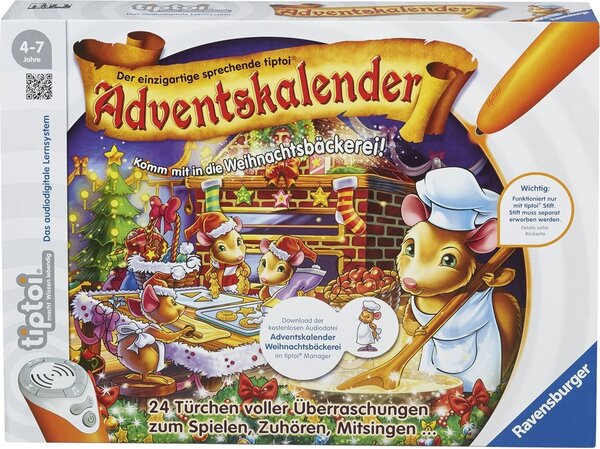 Ravensburger 00738 - tiptoi - Calendario dell'Avvento 2015 - Nella pasticceria di Natale