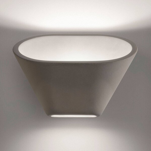 Foscarini Aplomb R7s applique di cemento, grigio