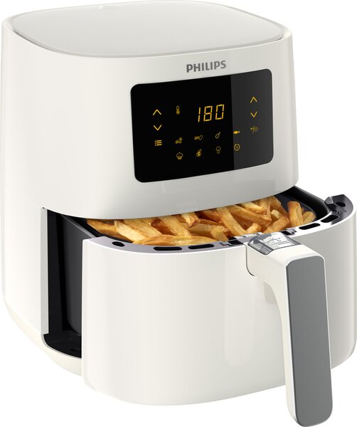 Philips Friggitrice ad Aria Airfryer L - 4 porzioni Capacit 4.1 Litri Potenza 1400 Watt Display LED colore Bianco - HD9252/00