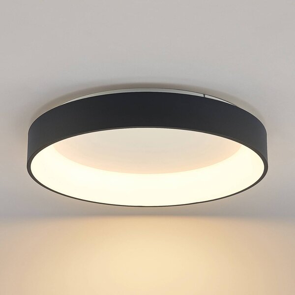 Plafoniera a LED Aleksi Arcchio, dimmerabile, Nero, Cucina, Metallo, Moderno, Plafoniera LED